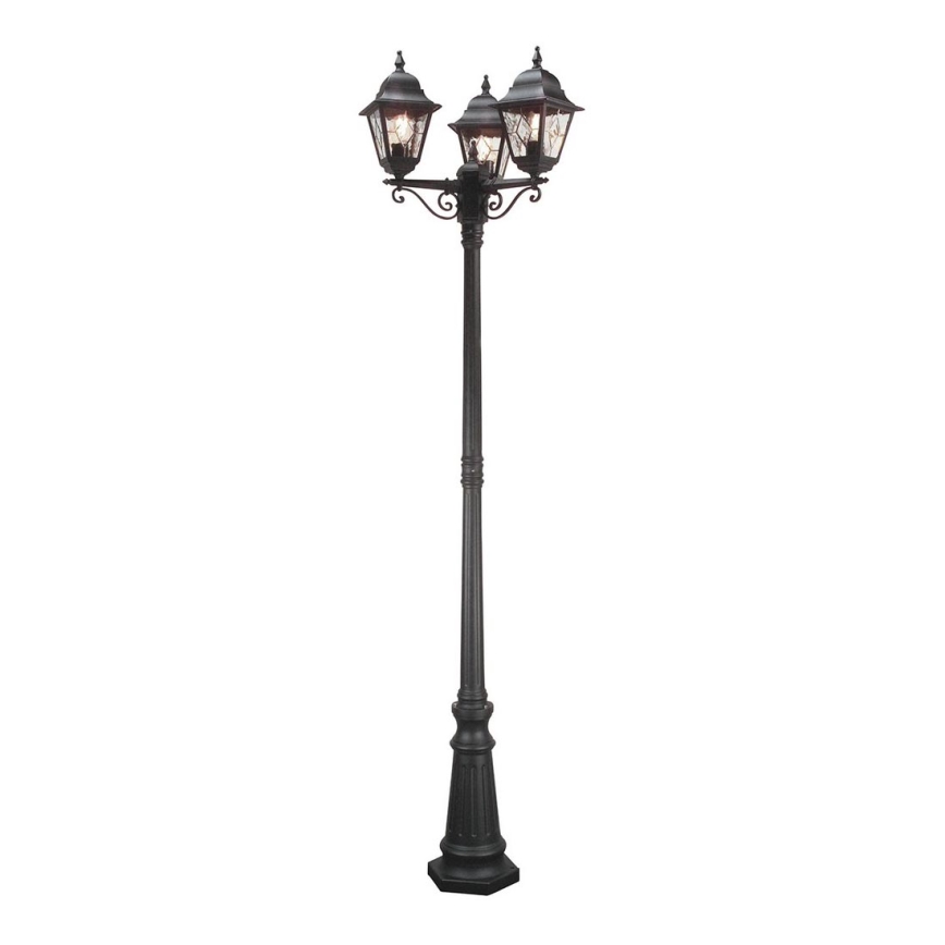 Elstead - Utomhuslampa NORFOLK 3xE27/100W/230V IP43 svart