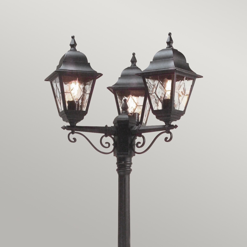 Elstead - Utomhuslampa NORFOLK 3xE27/100W/230V IP43 svart