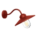 Elstead - Utomhusvägglampa KLAMPENBORG 1xE27/60W/230V IP44 röd