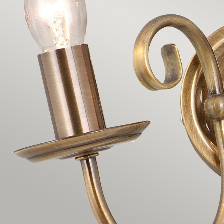 Elstead - Vägglampa ARTISAN 2xE14/60W/230V gyllene