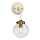 Elstead - Vägglampa COSMOS 1xE14/60W/230V vit/mässing