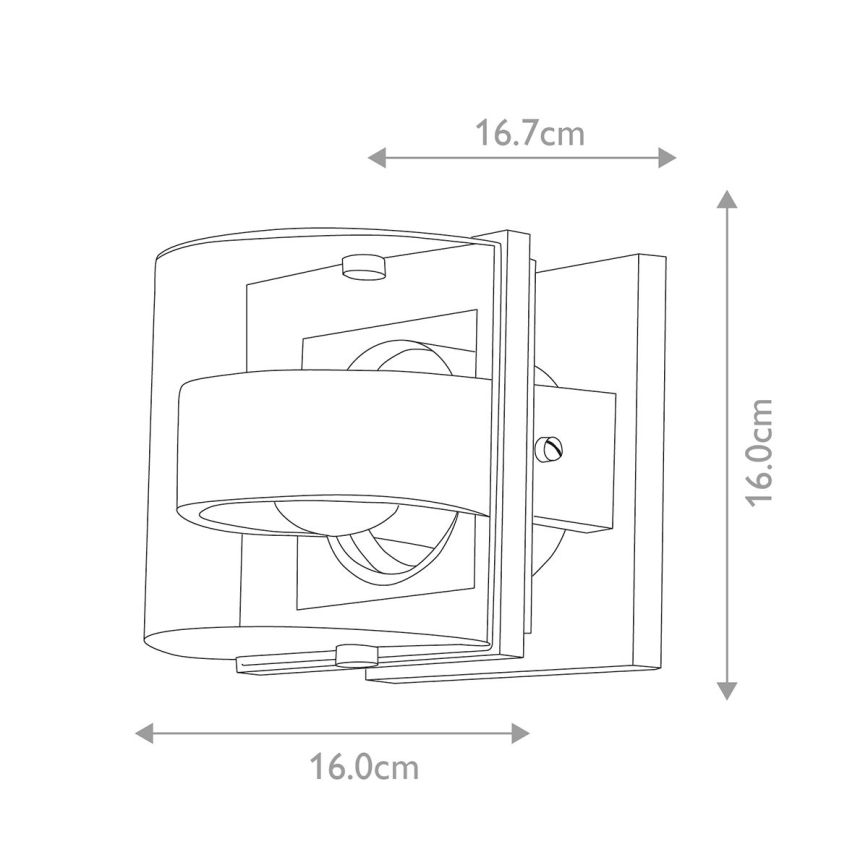 Elstead - Vägglampa för utomhusbruk FRIDA 1xE27/60W/230V IP54