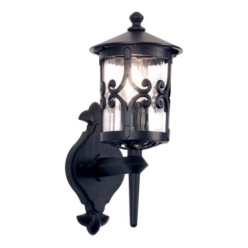 Elstead - Vägglampa för utomhusbruk HEREFORD 1xE27/100W/230V IP23 svart