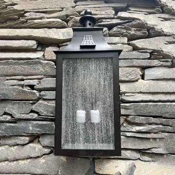 Elstead - Vägglampa för utomhusbruk KENDAL 2xE14/60W/230V IP44