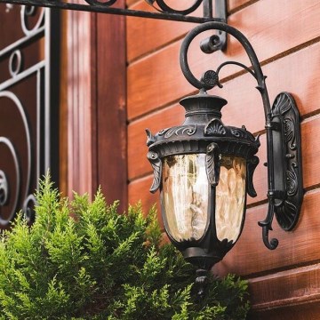 Elstead - Vägglampa för utomhusbruk PHILADELPHIA 1xE27/100W/230V IP44 svart