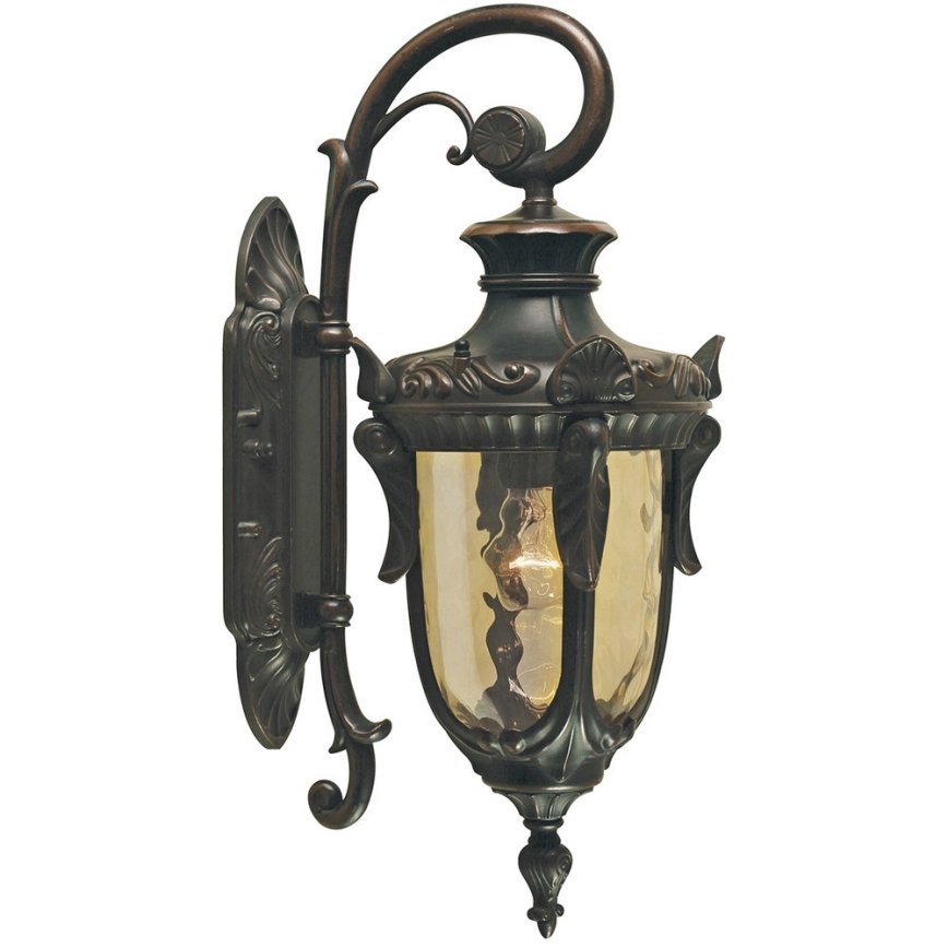 Elstead - Vägglampa för utomhusbruk PHILADELPHIA 1xE27/100W/230V IP44 svart