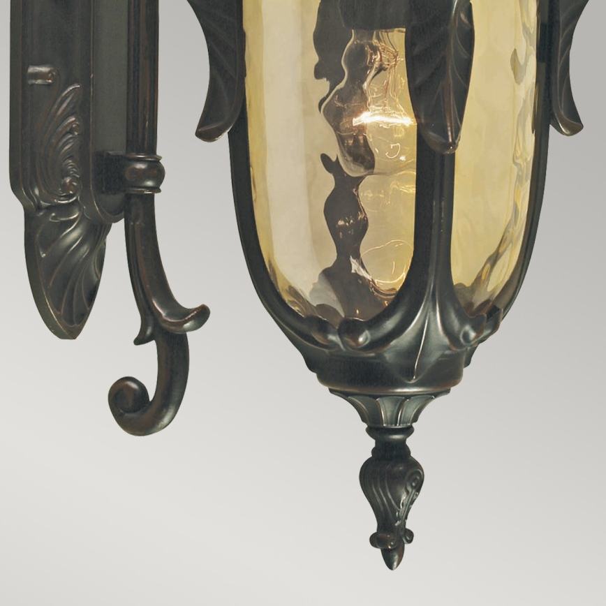 Elstead - Vägglampa för utomhusbruk PHILADELPHIA 1xE27/100W/230V IP44 svart