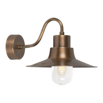 Elstead - Vägglampa för utomhusbruk SHELDON 1xE27/100W/230V IP44 brons