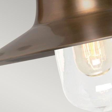 Elstead - Vägglampa för utomhusbruk SHELDON 1xE27/100W/230V IP44 brons
