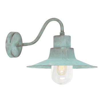 Elstead - Vägglampa för utomhusbruk SHELDON 1xE27/100W/230V IP44 turkos