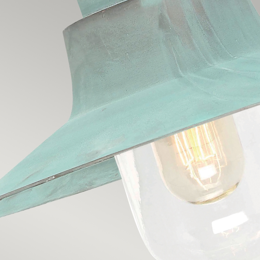 Elstead - Vägglampa för utomhusbruk SHELDON 1xE27/100W/230V IP44 turkos
