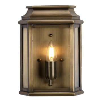 Elstead - Vägglampa för utomhusbruk ST MARTINS 1xE27/100W/230V IP44 brons