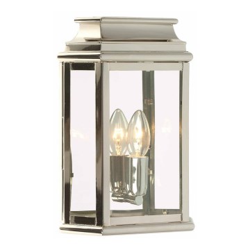 Elstead - Vägglampa för utomhusbruk ST MARTINS 1xE27/100W/230V IP44 skinande krom