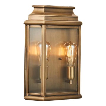Elstead - Vägglampa för utomhusbruk ST MARTINS 2xE27/60W/230V IP44 koppar