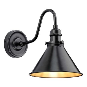 Elstead - Vägglampa PROVENCE 1xE27/60W/230V svart