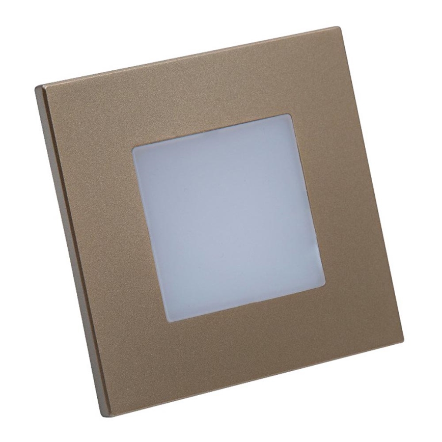 Emithor 48334 - LED trappbelysning  STEP LIGHT LED/1W/230V gyllene 