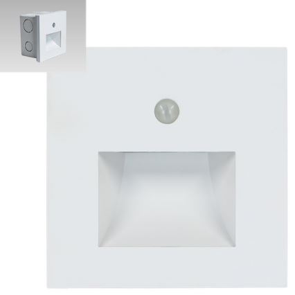 Emithor 70414 - LED-trappbelysning med sensor SUNNY LED/1W/230V 4000K vit