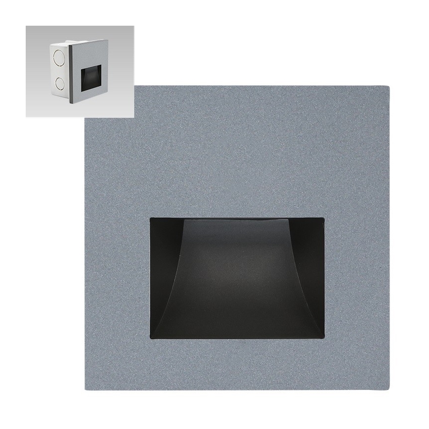 Emithor 70417 - LED trappbelysning SUNNY LED/1W/230V 4000K grå
