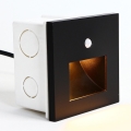 Emithor 70418 - LED trappbelysning with a sensor SUNNY LED/1W/230V 4000K svart