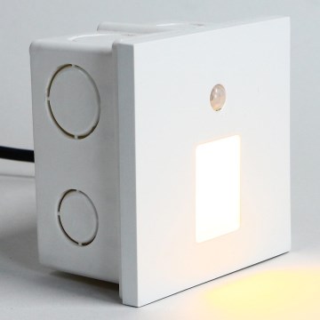 Emithor 70420 - LED trappbelysning med sensor VIX LED/1W/230V 4000K vit