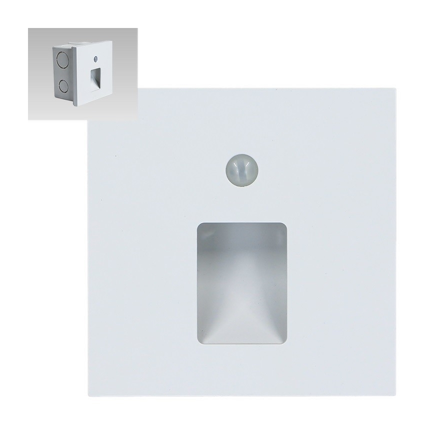 Emithor 70420 - LED trappbelysning med sensor VIX LED/1W/230V 4000K vit