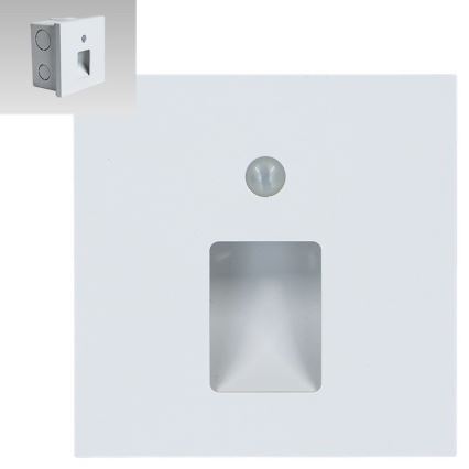 Emithor 70420 - LED trappbelysning with a sensor VIX LED/1W/230V 4000K vit