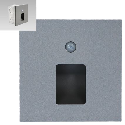 Emithor 70422 - LED trappbelysning with a sensor VIX LED/1W/230V 4000K grå