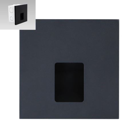 Emithor 70425 - LED trappbelysning VIX LED/1W/230V 4000K svart