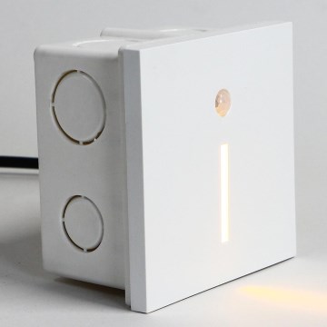Emithor 70426 - LED trappbelysning with a sensor LINE LED/1W/230V 4000K vit