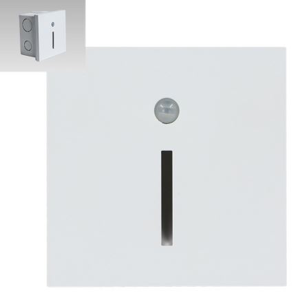 Emithor 70426 - LED trappbelysning with a sensor LINE LED/1W/230V 4000K vit