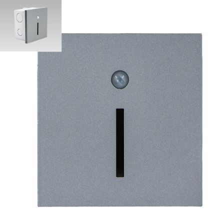Emithor 70428 - LED trappbelysning with a sensor LINE LED/1W/230V 4000K grå