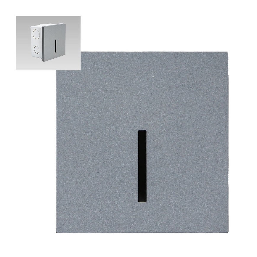 Emithor 70429 - LED trappbelysning LINE LED/1W/230V 4000K grå