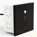 Emithor 70430 - LED trappbelysning with a sensor LINE LED/1W/230V svart