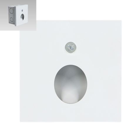 Emithor 70432 - LED trappbelysning med sensor OLIVE LED/1W/230V 4000K vit
