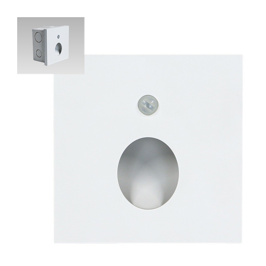 Emithor 70432 - LED trappbelysning med sensor OLIVE LED/1W/230V 4000K vit
