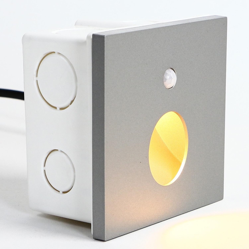 Emithor 70434 - LED trappbelysning med sensor OLIVE LED/1W/230V 4000K grå