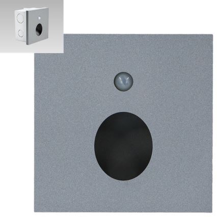 Emithor 70434 - LED trappbelysning med sensor OLIVE LED/1W/230V 4000K grå