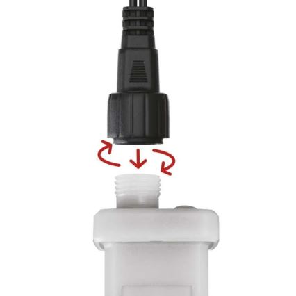 Strömförsörjning för connection of Jul belysning 230V IP44 + fjärrkontroll