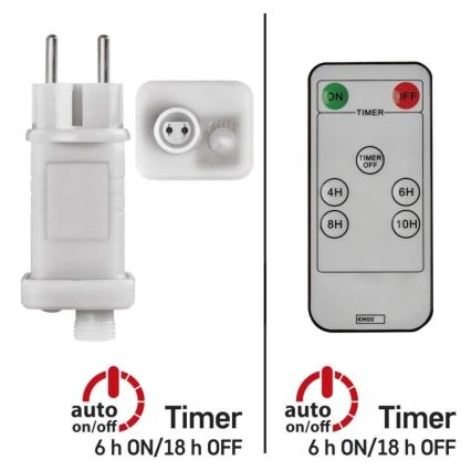 Strömförsörjning för connection of Jul belysning 230V IP44 + fjärrkontroll