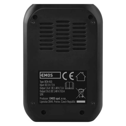 Batteriladdare med LCD display 4xAA/AAA 5V