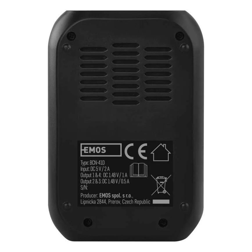 Batteriladdare med LCD display 4xAA/AAA 5V