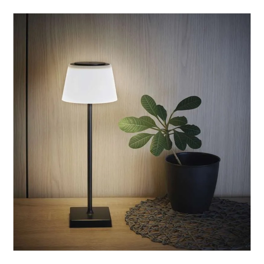 LED Ljusreglerad rechargeable lampa KATIE LED/4W/10V 1800mAh IP44 CRI 90 svart