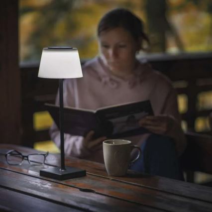 LED Ljusreglerad rechargeable lampa KATIE LED/4W/10V 1800mAh IP44 CRI 90 svart