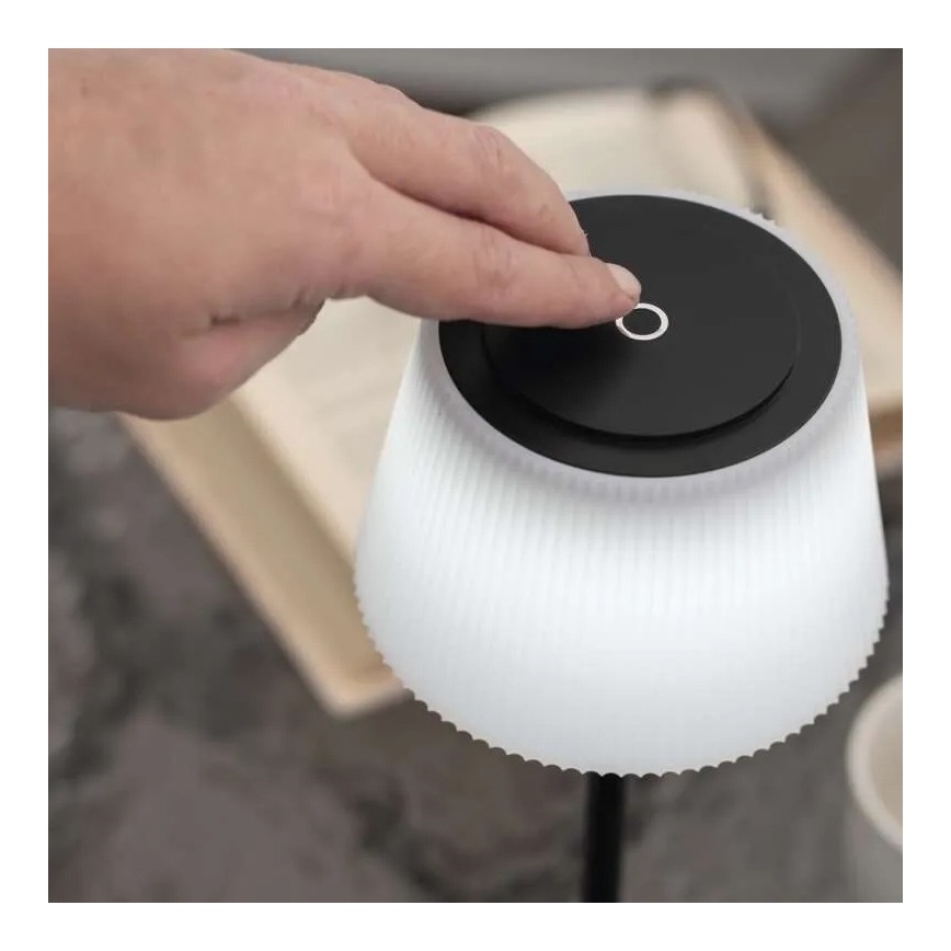 LED Ljusreglerad rechargeable lampa KATIE LED/4W/10V 1800mAh IP44 CRI 90 svart