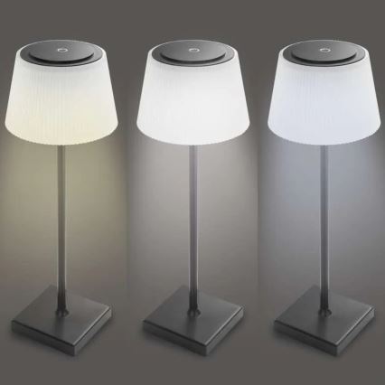LED Ljusreglerad rechargeable lampa KATIE LED/4W/10V 1800mAh IP44 CRI 90 svart