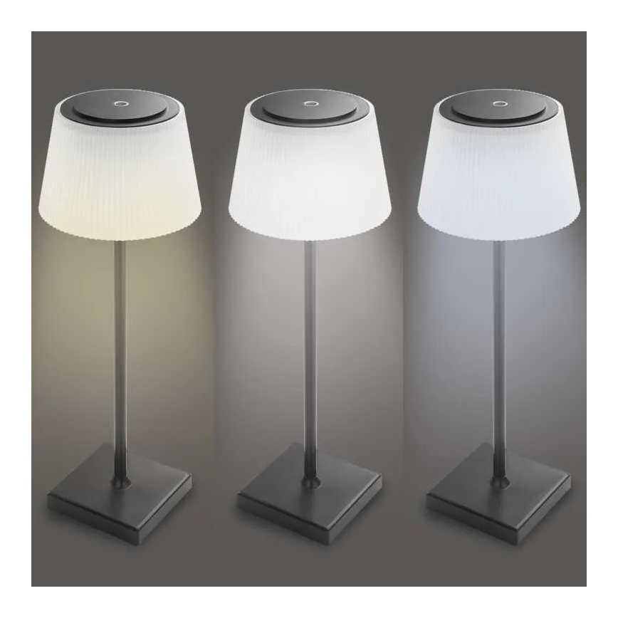 LED Ljusreglerad rechargeable lampa KATIE LED/4W/10V 1800mAh IP44 CRI 90 svart