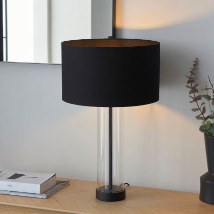 Endon 100440 - Dimbar bordslampa LESSINA 1xE27/10W/230V svart