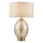 Endon 101150 - Dimbar bordslampa ELIN 1xE27/10W/230V vit/mässing/rökbeige