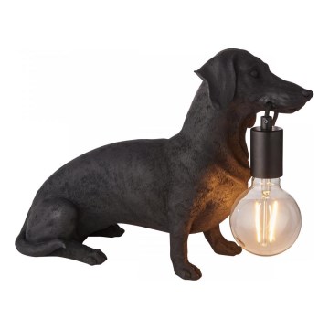 Endon 101188 - Bordslampa DACHSHUND 1xE27/10W/230V svart