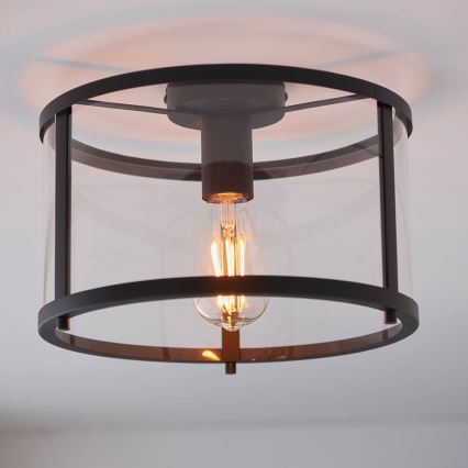 Endon 101540 - Taklampa HOPTON 1xE27/10W/230V svart